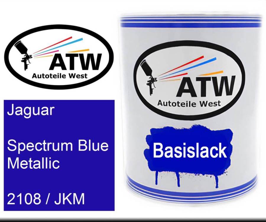 Jaguar, Spectrum Blue Metallic, 2108 / JKM: 1L Lackdose, von ATW Autoteile West.